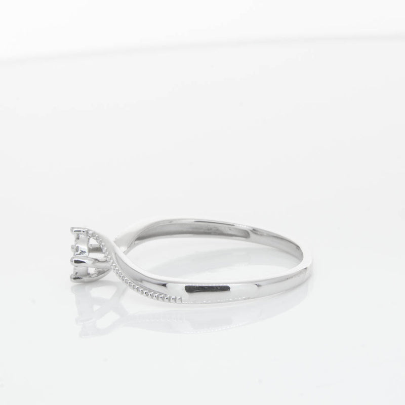 14ct White Gold Diamond Tango Ring-Ring-Walker & Hall