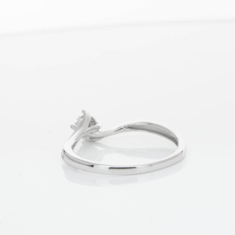 14ct White Gold Diamond Tango Ring-Ring-Walker & Hall