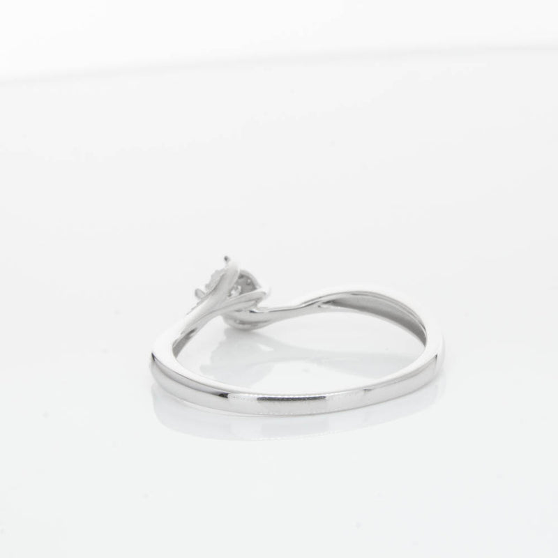 14ct White Gold Diamond Tango Ring-Ring-Walker & Hall