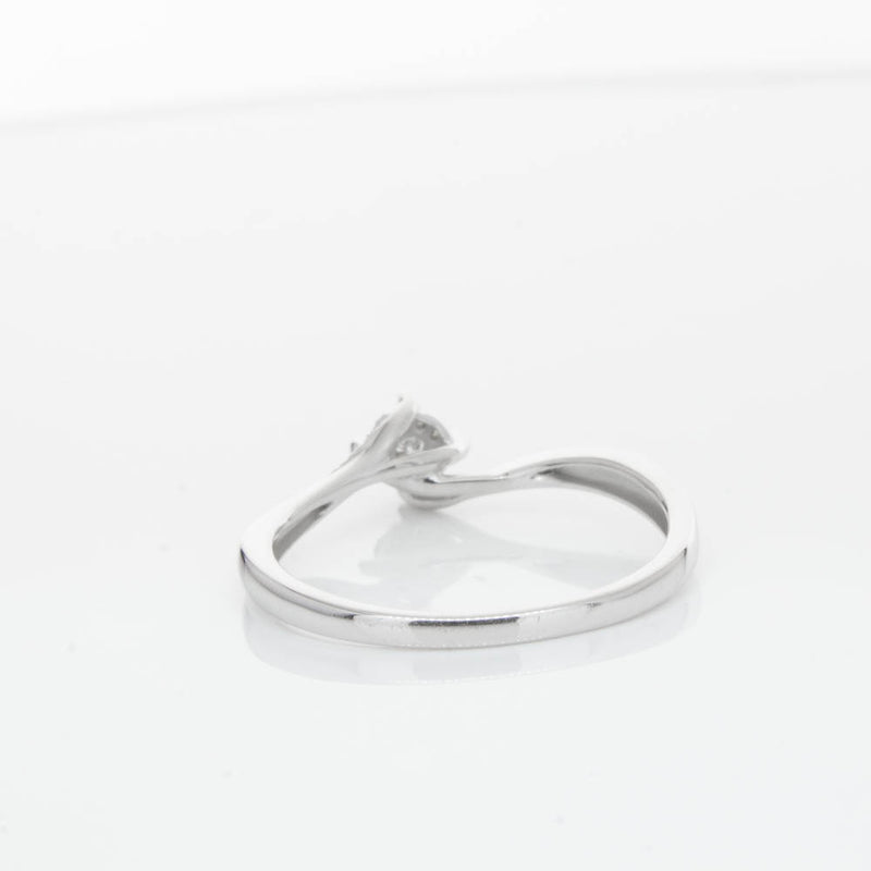 14ct White Gold Diamond Tango Ring-Ring-Walker & Hall