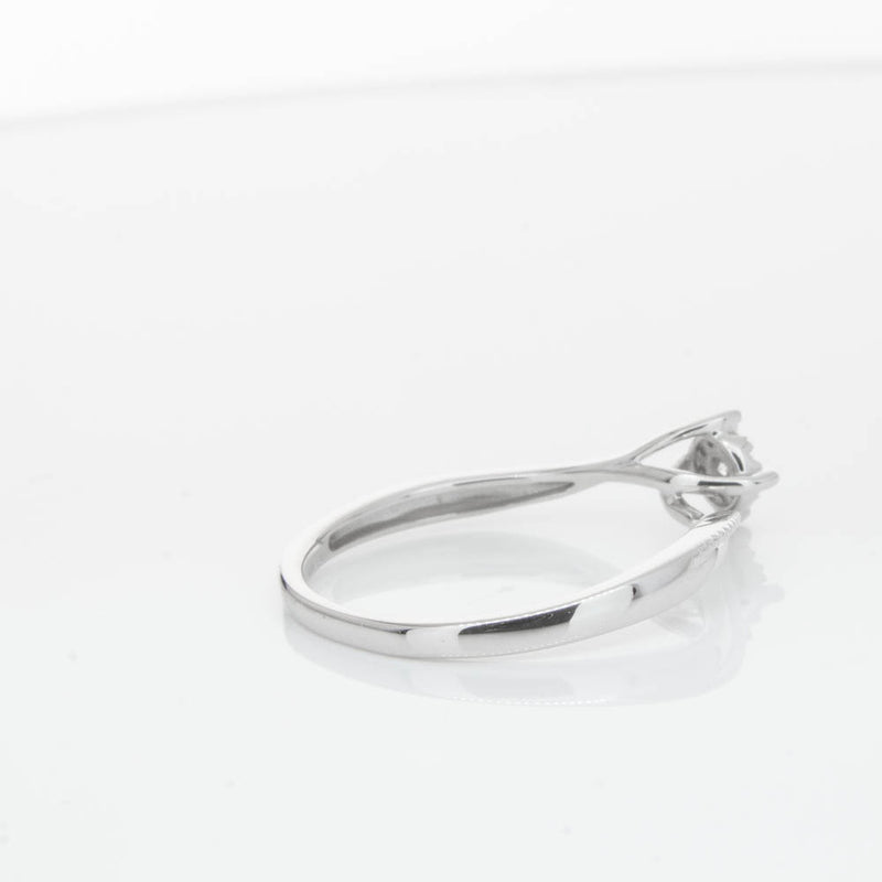 14ct White Gold Diamond Tango Ring-Ring-Walker & Hall