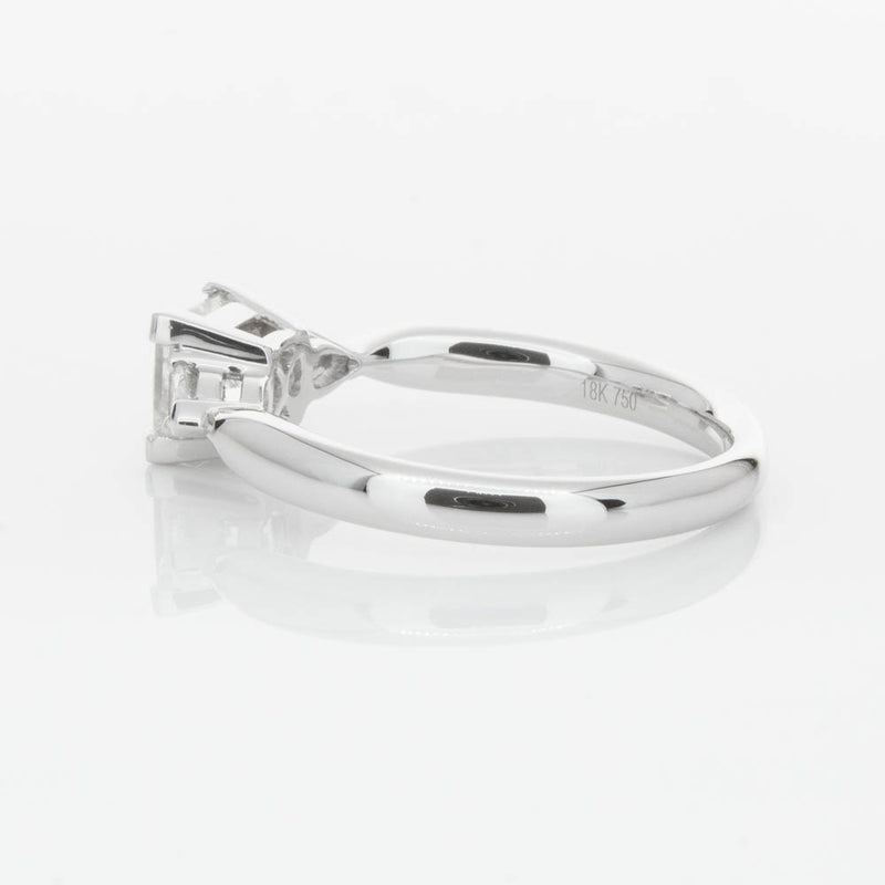 18ct White Gold 1.02ct Princess Cut Diamond Ayla Ring-Ring-Walker & Hall
