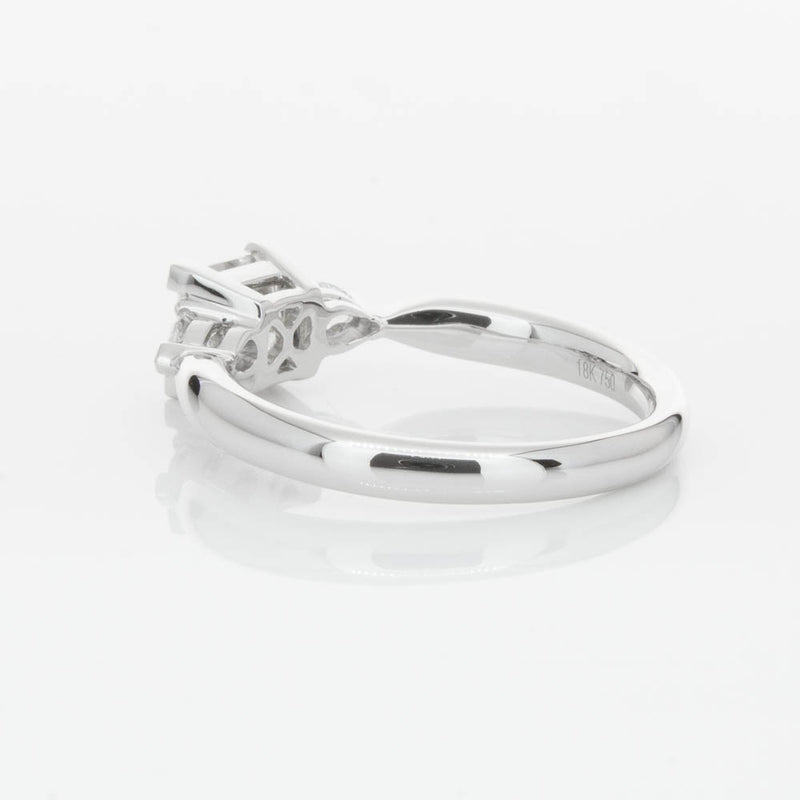 18ct White Gold 1.02ct Princess Cut Diamond Ayla Ring-Ring-Walker & Hall