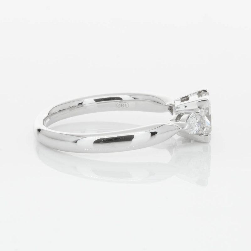 18ct White Gold 1.02ct Princess Cut Diamond Ayla Ring-Ring-Walker & Hall
