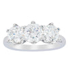 18ct White Gold 2.36ct Diamond Trilogy Ring-Ring-Walker & Hall