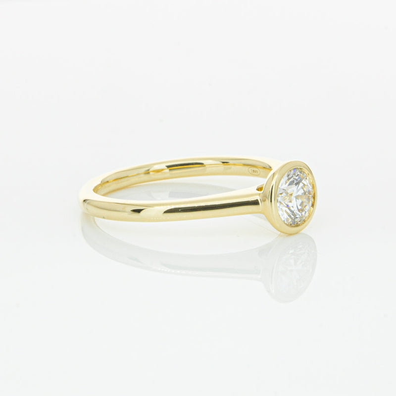 18ct Yellow Gold .50ct Diamond Natalia Ring-Ring-Walker & Hall