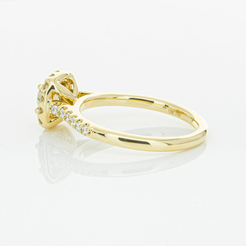 18ct Yellow Gold Champagne Diamond Manhattan Ring-Ring-Walker & Hall