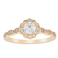 18ct Yellow Gold .38ct Diamond Paramount Ring-Ring-Walker & Hall