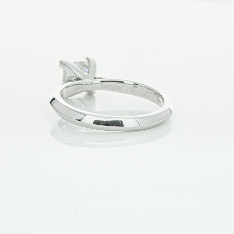 18ct White Gold 1.51ct Princess Cut Diamond Venetian Ring-Ring-Walker & Hall
