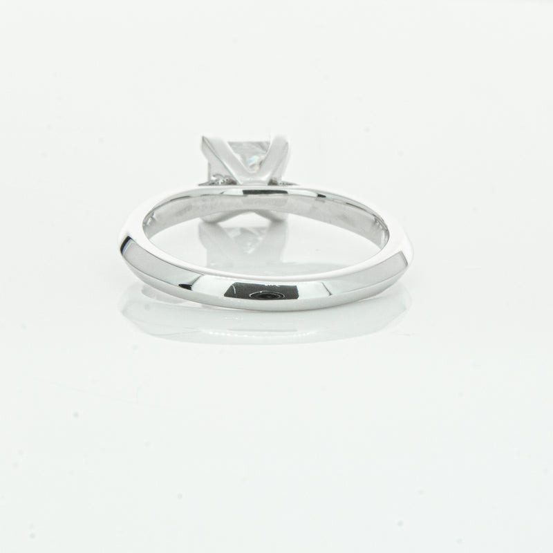 18ct White Gold 1.51ct Princess Cut Diamond Venetian Ring-Ring-Walker & Hall