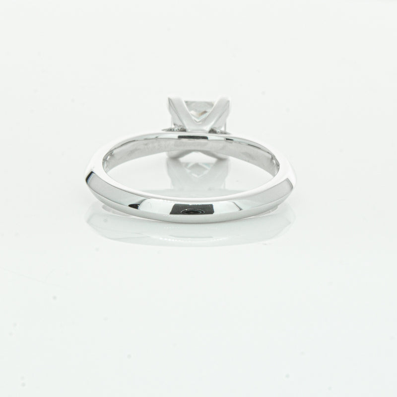 18ct White Gold 1.51ct Princess Cut Diamond Venetian Ring-Ring-Walker & Hall