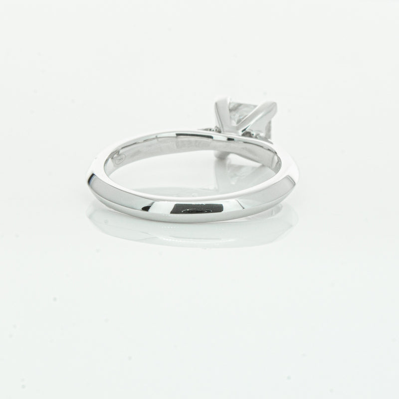 18ct White Gold 1.51ct Princess Cut Diamond Venetian Ring-Ring-Walker & Hall