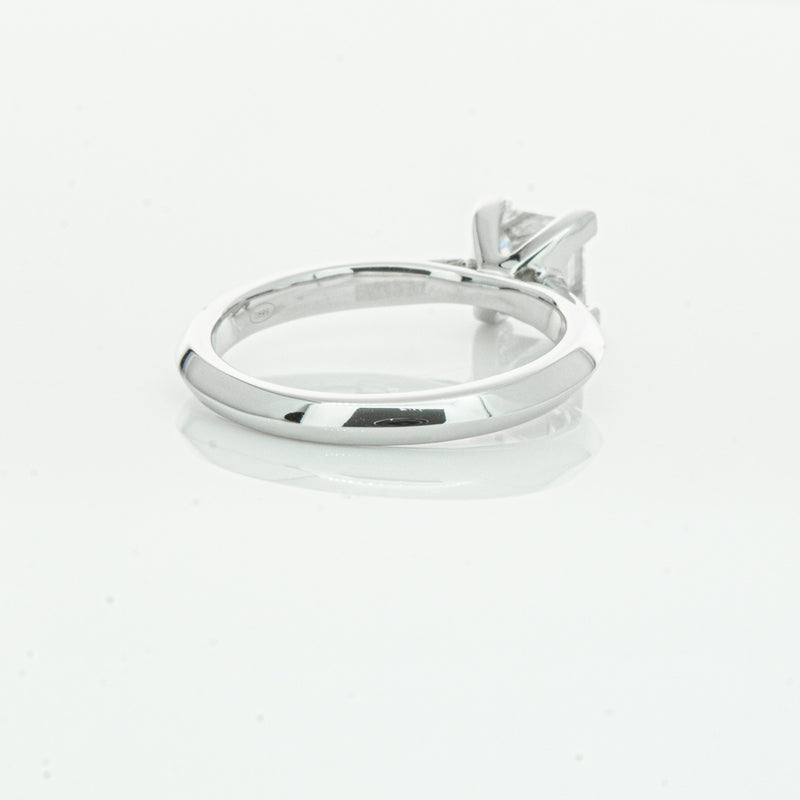 18ct White Gold 1.51ct Princess Cut Diamond Venetian Ring-Ring-Walker & Hall