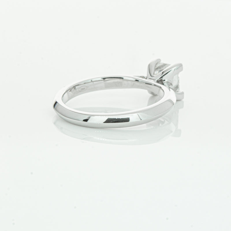 18ct White Gold 1.51ct Princess Cut Diamond Venetian Ring-Ring-Walker & Hall