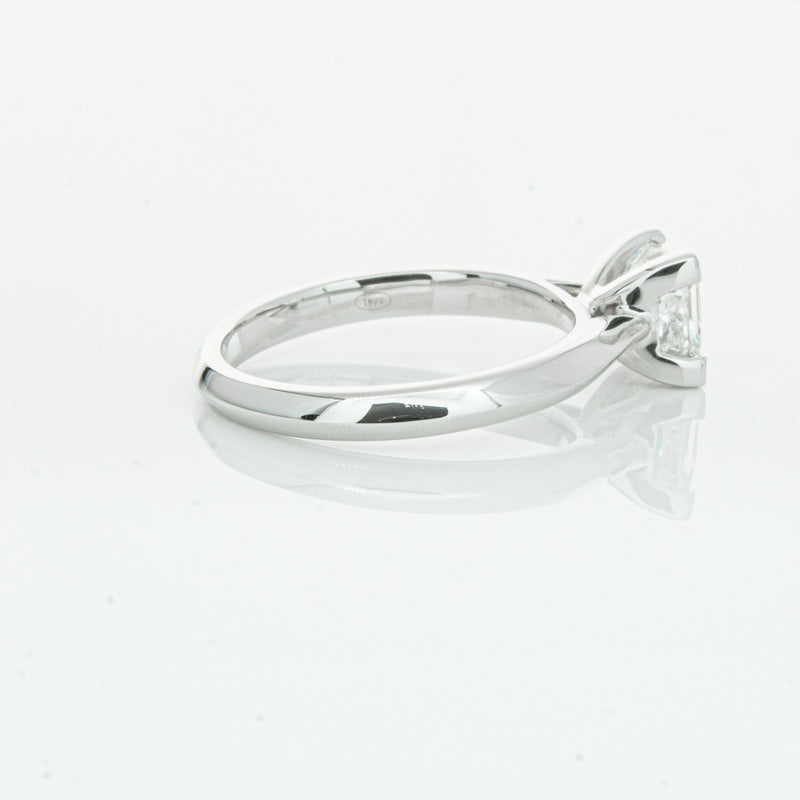 18ct White Gold 1.51ct Princess Cut Diamond Venetian Ring-Ring-Walker & Hall