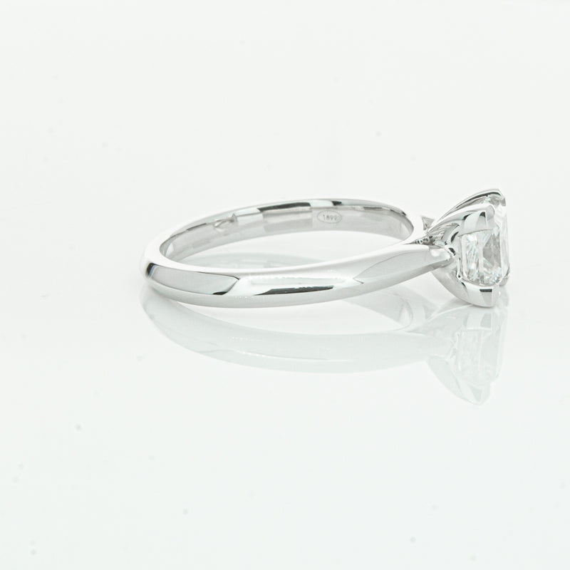 18ct White Gold 1.51ct Princess Cut Diamond Venetian Ring-Ring-Walker & Hall