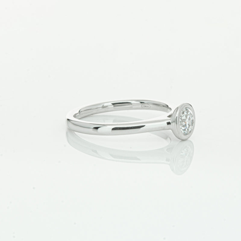 18ct White Gold .50ct Diamond Natalia Ring-Ring-Walker & Hall