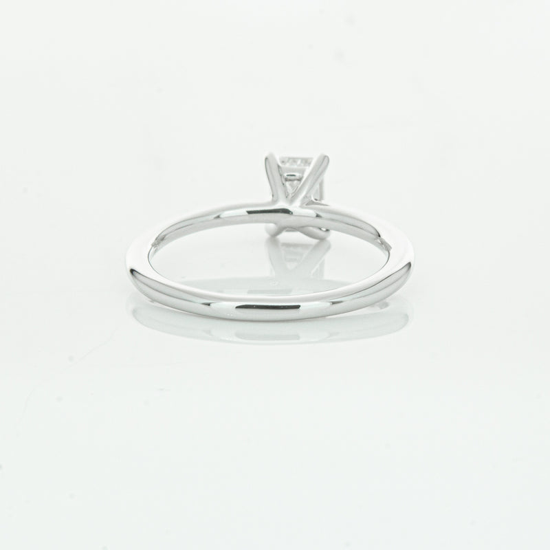18ct White Gold .72ct Emerald Cut Diamond Melba Ring-Ring-Walker & Hall