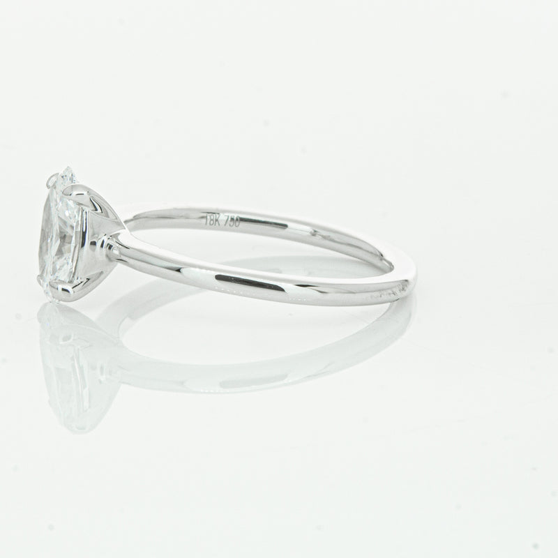 18ct White Gold 1.01ct Oval Cut Diamond Melba Ring-Ring-Walker & Hall