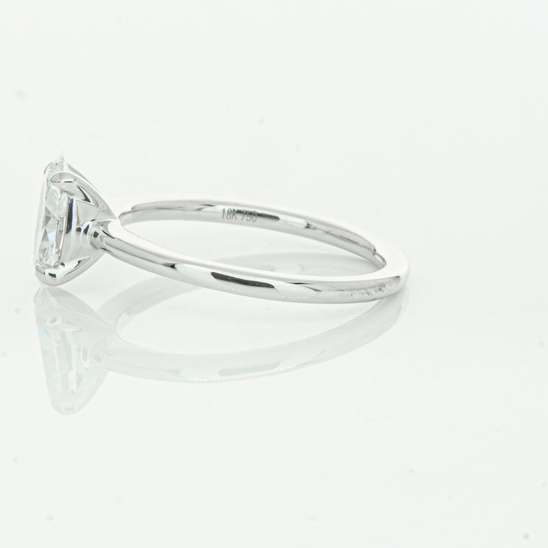 18ct White Gold 1.01ct Oval Cut Diamond Melba Ring-Ring-Walker & Hall