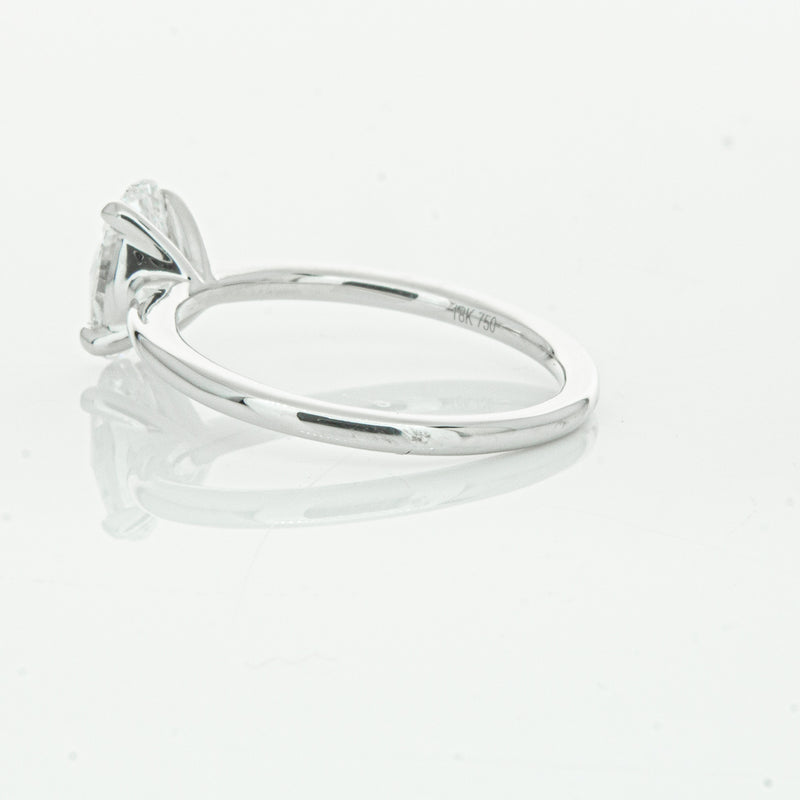 18ct White Gold 1.01ct Oval Cut Diamond Melba Ring-Ring-Walker & Hall