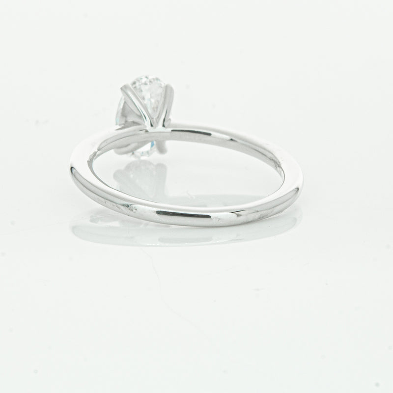 18ct White Gold 1.01ct Oval Cut Diamond Melba Ring-Ring-Walker & Hall