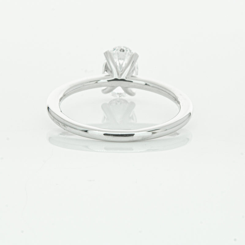 18ct White Gold 1.01ct Oval Cut Diamond Melba Ring-Ring-Walker & Hall