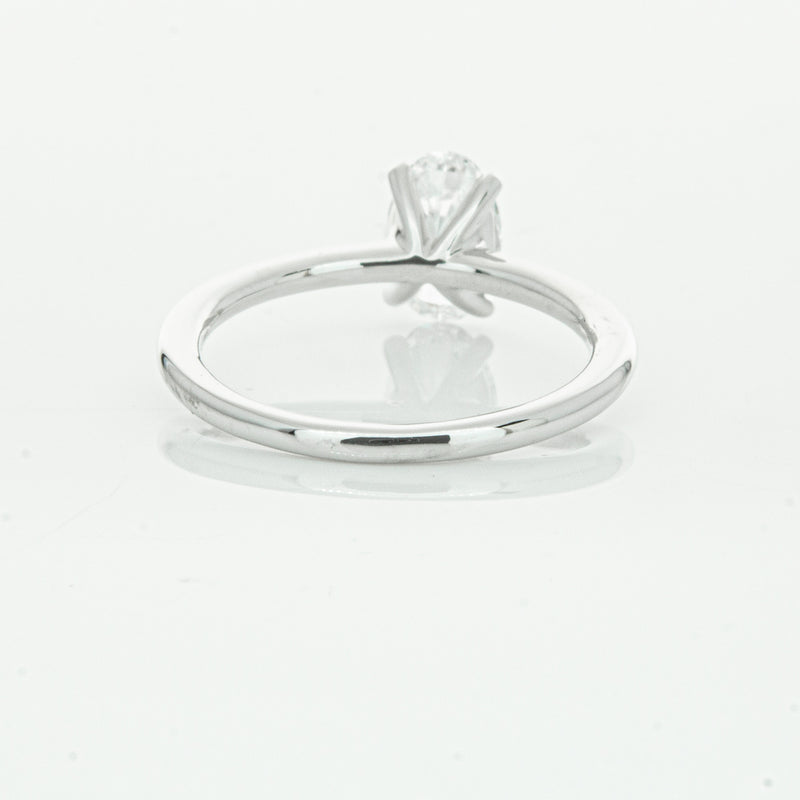 18ct White Gold 1.01ct Oval Cut Diamond Melba Ring-Ring-Walker & Hall