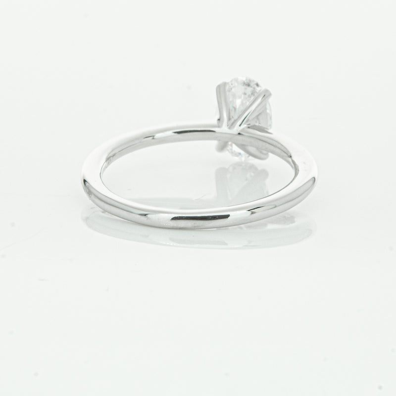 18ct White Gold 1.01ct Oval Cut Diamond Melba Ring-Ring-Walker & Hall