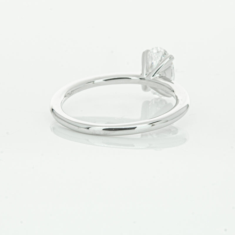 18ct White Gold 1.01ct Oval Cut Diamond Melba Ring-Ring-Walker & Hall