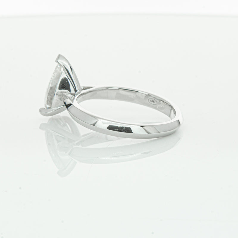 18ct White Gold 2.00ct Pear Cut Diamond Venetian Ring-Ring-Walker & Hall