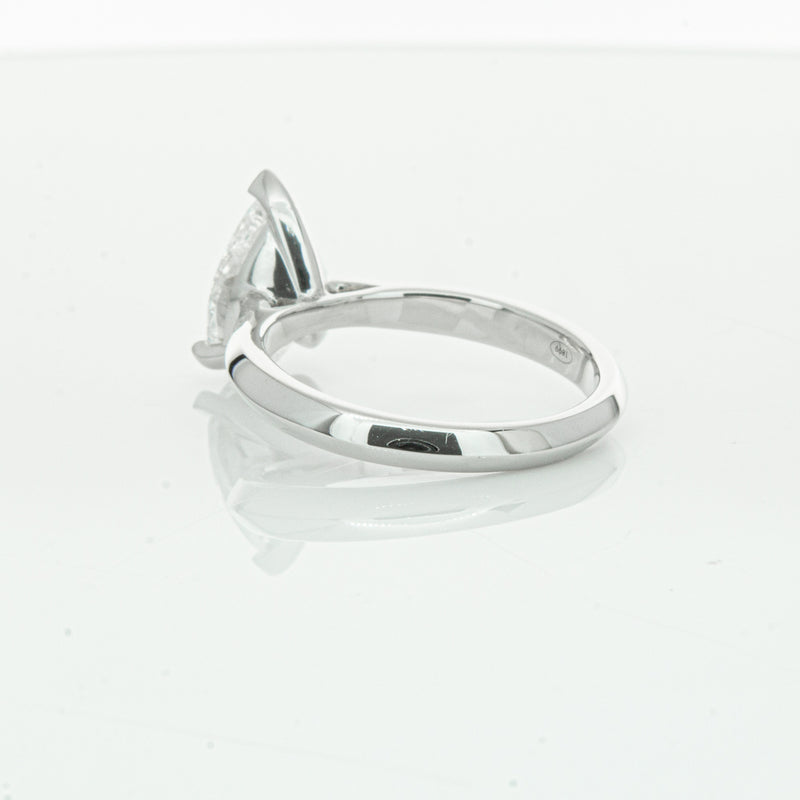 18ct White Gold 2.00ct Pear Cut Diamond Venetian Ring-Ring-Walker & Hall