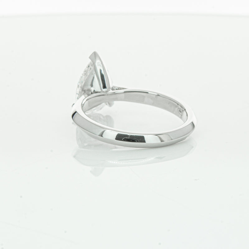 18ct White Gold 2.00ct Pear Cut Diamond Venetian Ring-Ring-Walker & Hall