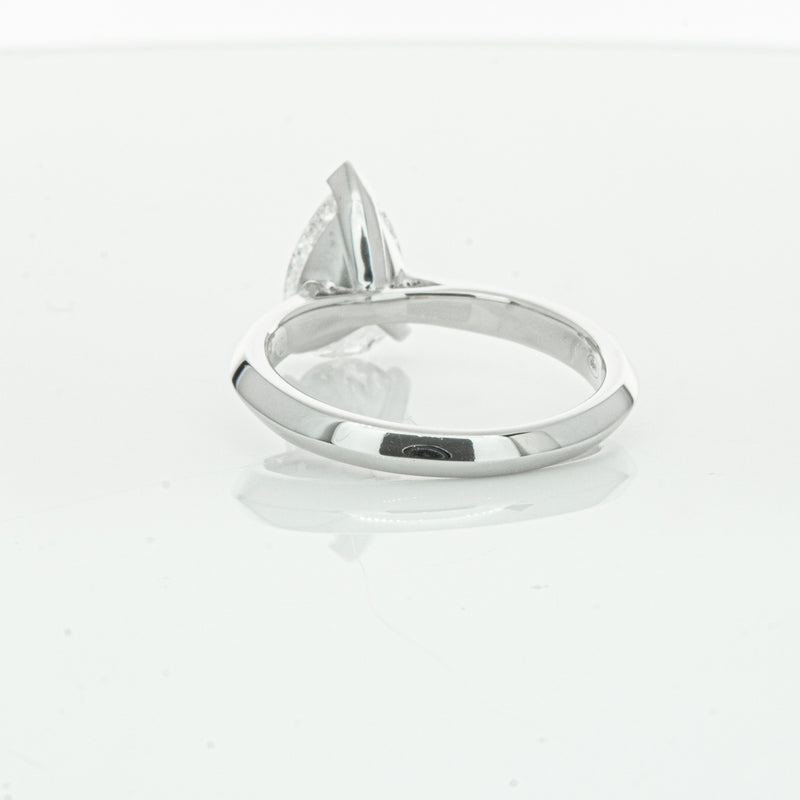 18ct White Gold 2.00ct Pear Cut Diamond Venetian Ring-Ring-Walker & Hall
