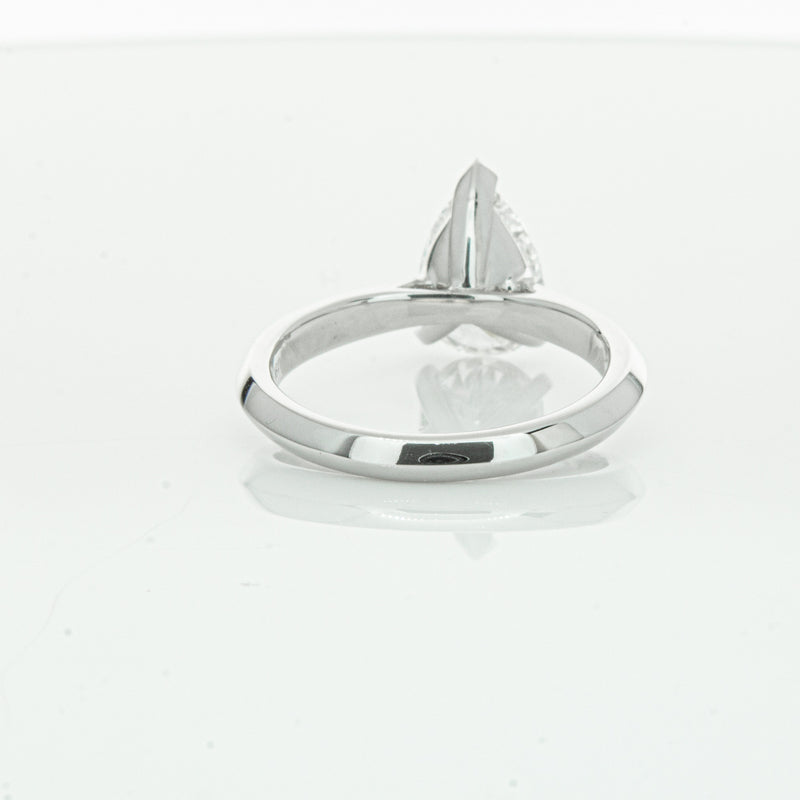 18ct White Gold 2.00ct Pear Cut Diamond Venetian Ring-Ring-Walker & Hall