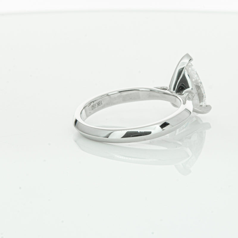 18ct White Gold 2.00ct Pear Cut Diamond Venetian Ring-Ring-Walker & Hall