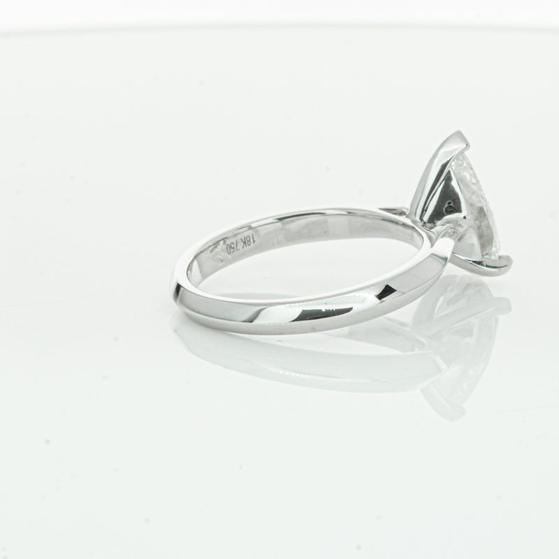 18ct White Gold 2.00ct Pear Cut Diamond Venetian Ring-Ring-Walker & Hall