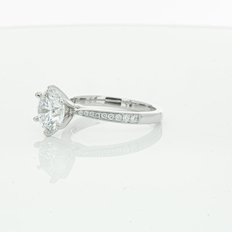 18ct White Gold Diamond Zenith Ring-Ring-Walker & Hall