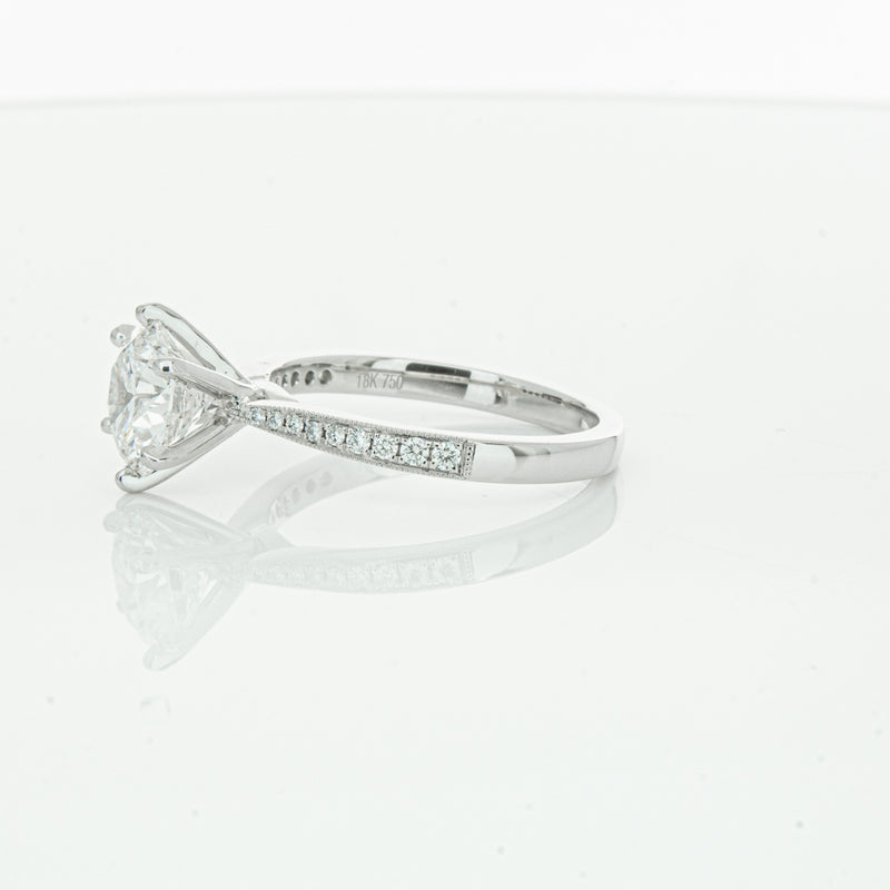 18ct White Gold Diamond Zenith Ring-Ring-Walker & Hall