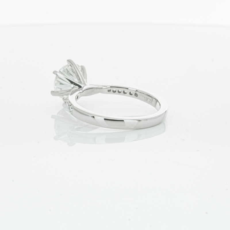 18ct White Gold Diamond Zenith Ring-Ring-Walker & Hall