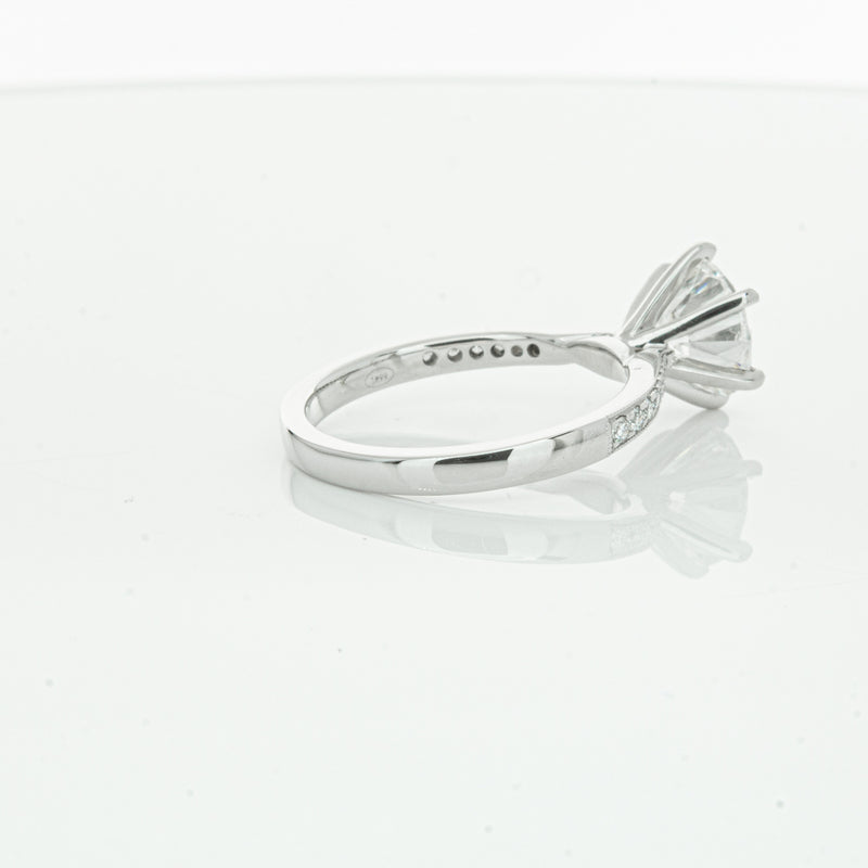 18ct White Gold Diamond Zenith Ring-Ring-Walker & Hall