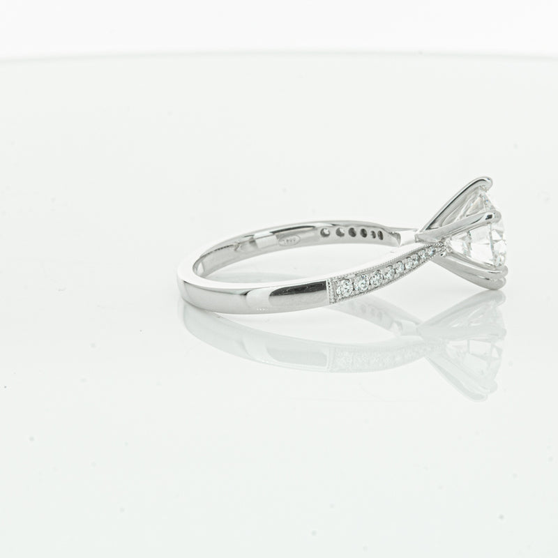 18ct White Gold Diamond Zenith Ring-Ring-Walker & Hall