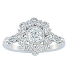 18ct White Gold .45ct Diamond Mayfair Ring - Ring - Walker & Hall