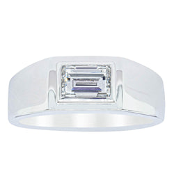 Platinum 1.40ct Baguette Diamond Mens Ring - Ring - Walker & Hall
