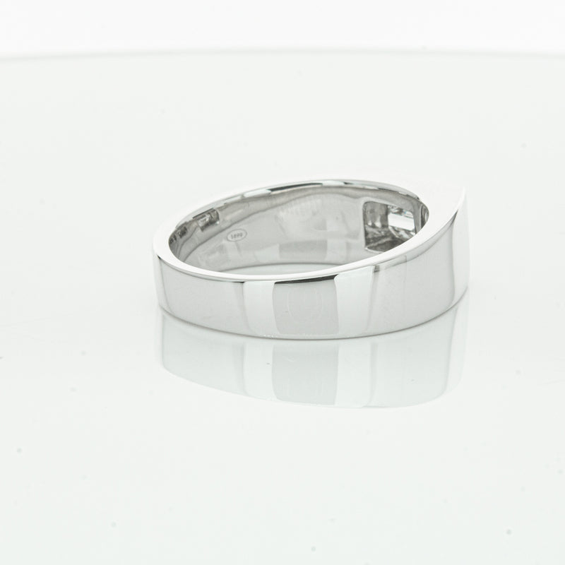 Platinum 1.40ct Baguette Diamond Mens Ring-Ring-Walker & Hall