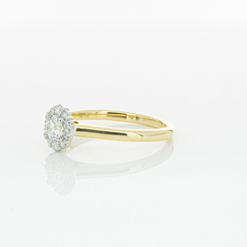 18ct Yellow Gold Diamond Cello Ring-Ring-Walker & Hall