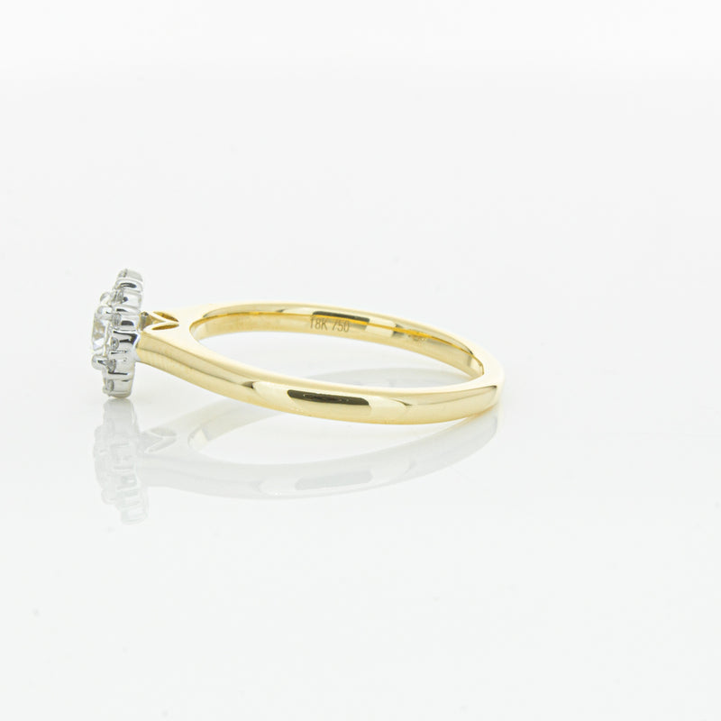 18ct Yellow Gold Diamond Cello Ring-Ring-Walker & Hall