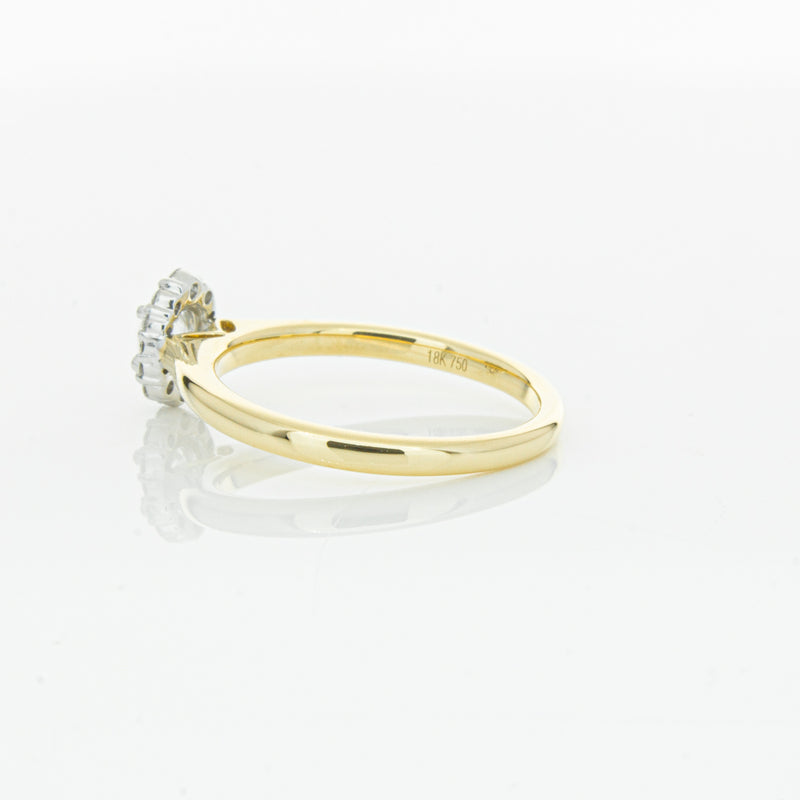 18ct Yellow Gold Diamond Cello Ring-Ring-Walker & Hall