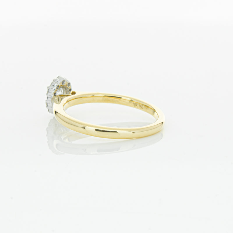 18ct Yellow Gold Diamond Cello Ring-Ring-Walker & Hall
