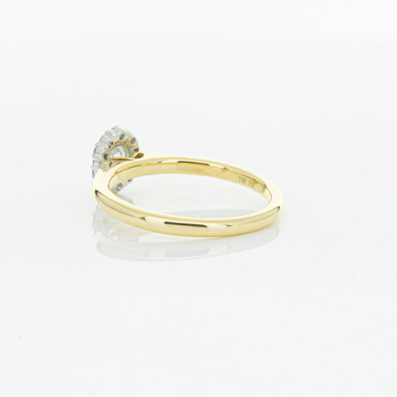 18ct Yellow Gold Diamond Cello Ring-Ring-Walker & Hall